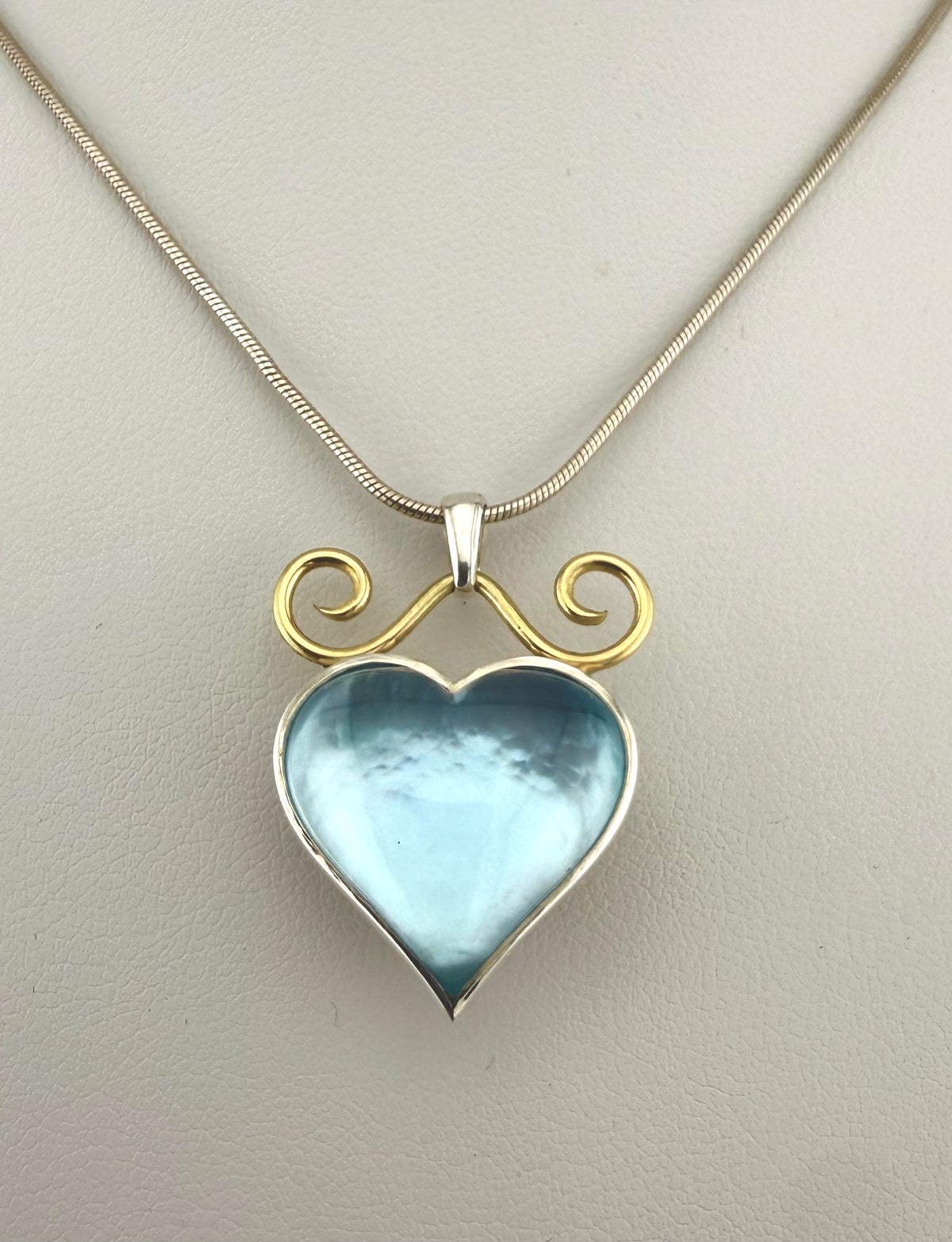 Blue Topaz Heart