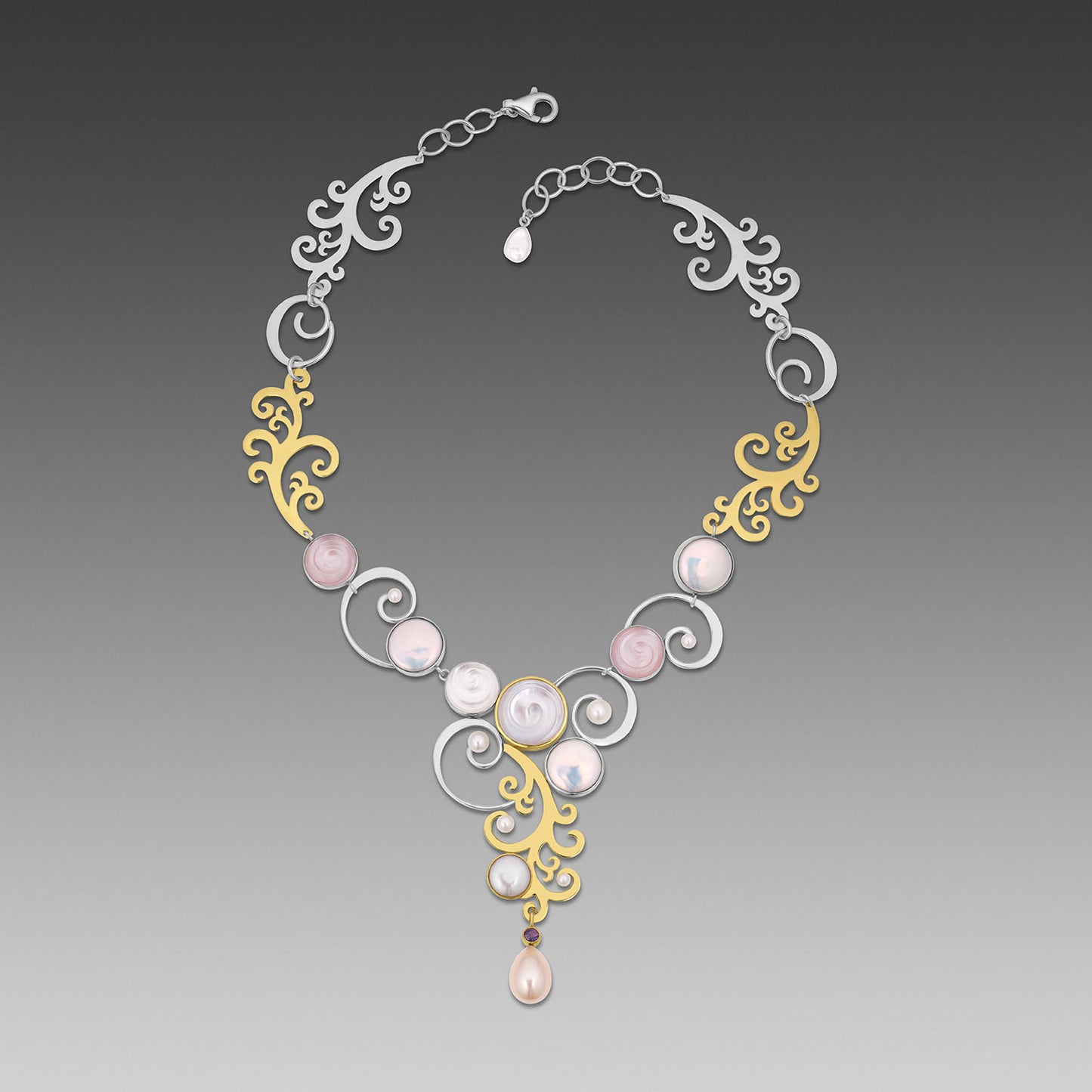 Swirl Necklace Showpiece